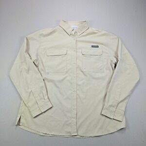 Bassdash Fishing Shirt BG1036 Performance Ventilated Beige Women 2XL